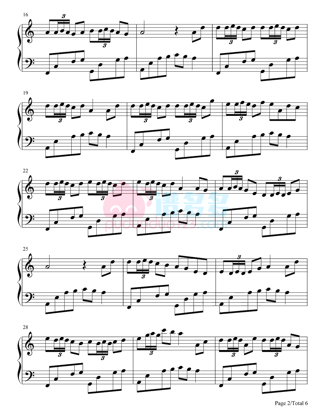 AniFace《夜、萤火虫和你》钢琴谱第2张